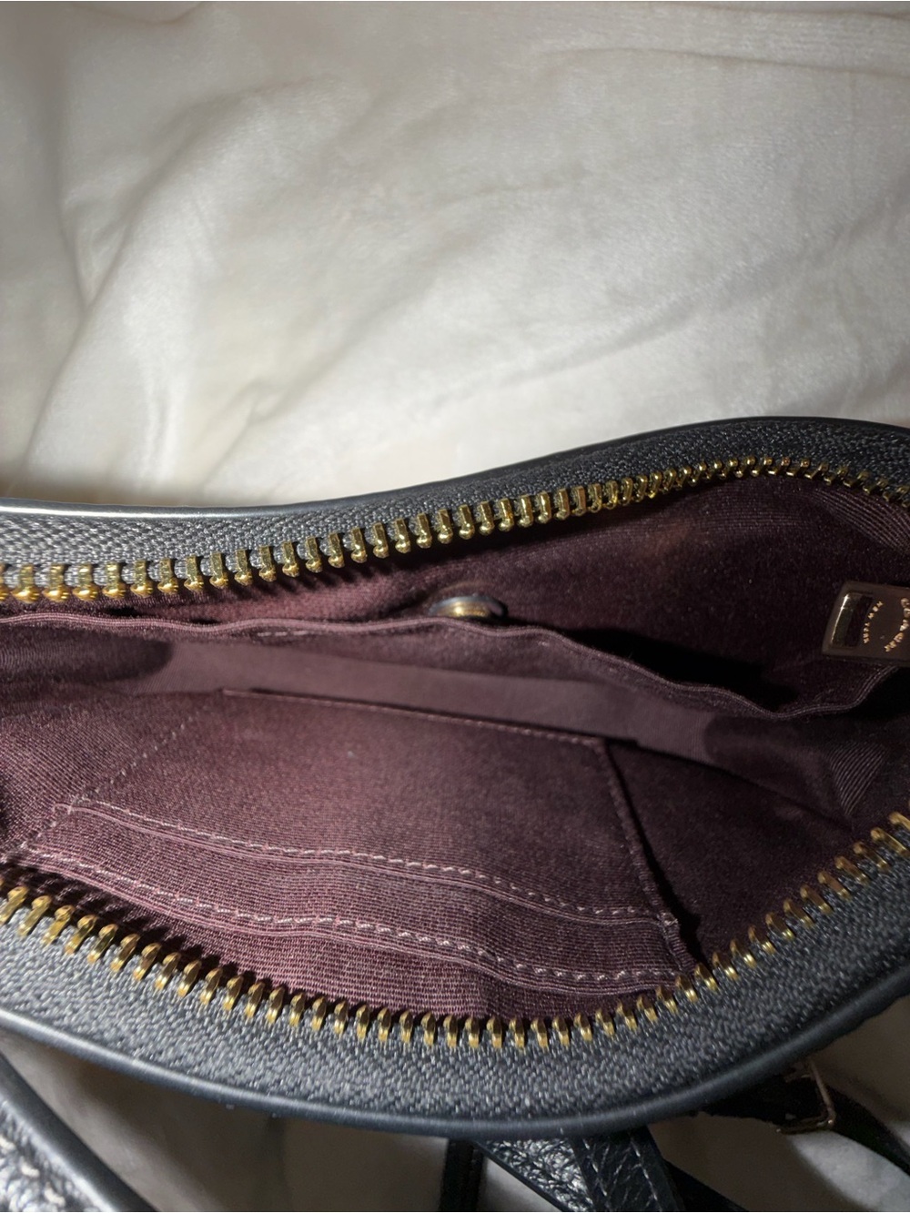 COACH Mini Teri Crossbody Bag - Black/Gold HW - Picture 5 of 7